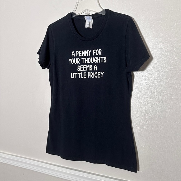 Vintage Port & Company Funny Graphic Short Sleeve T-Shirt Ring Spun Cotton - Picture 5 of 11